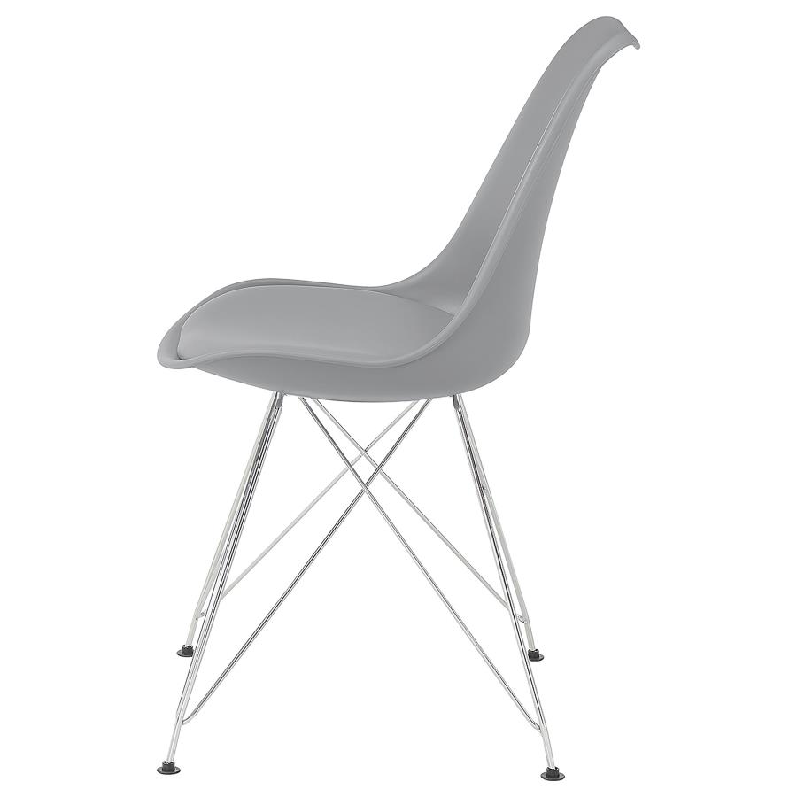 (image for) Juniper Polypropylene Dining Side Chair Grey (Set of 2)