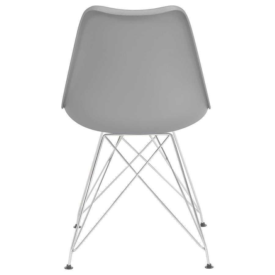 (image for) Juniper Polypropylene Dining Side Chair Grey (Set of 2)