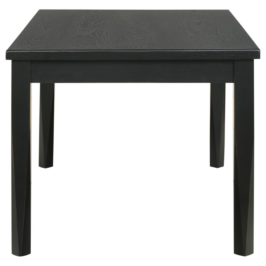 (image for) Appleton Rectangular 59-inch Dining Table Washed Black