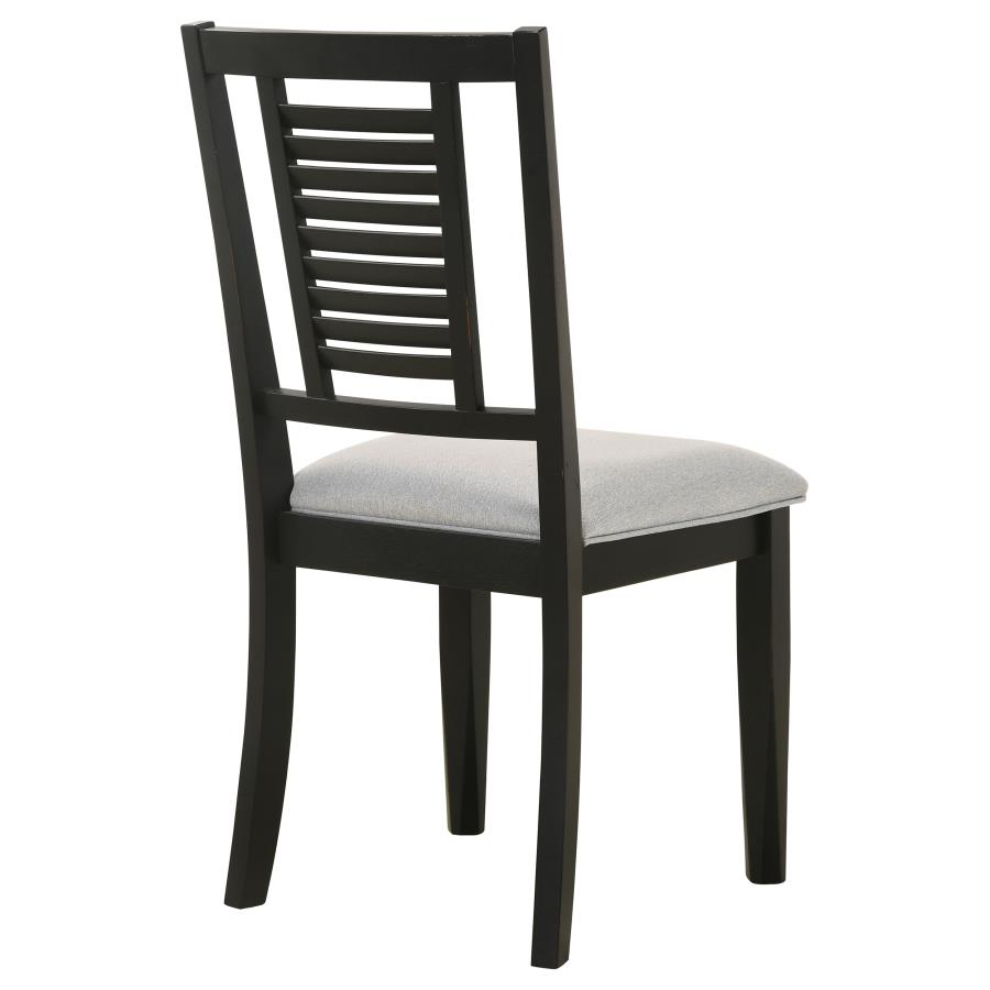 (image for) Appleton Wood Dining Side Chair Washed Black (Set of 2)