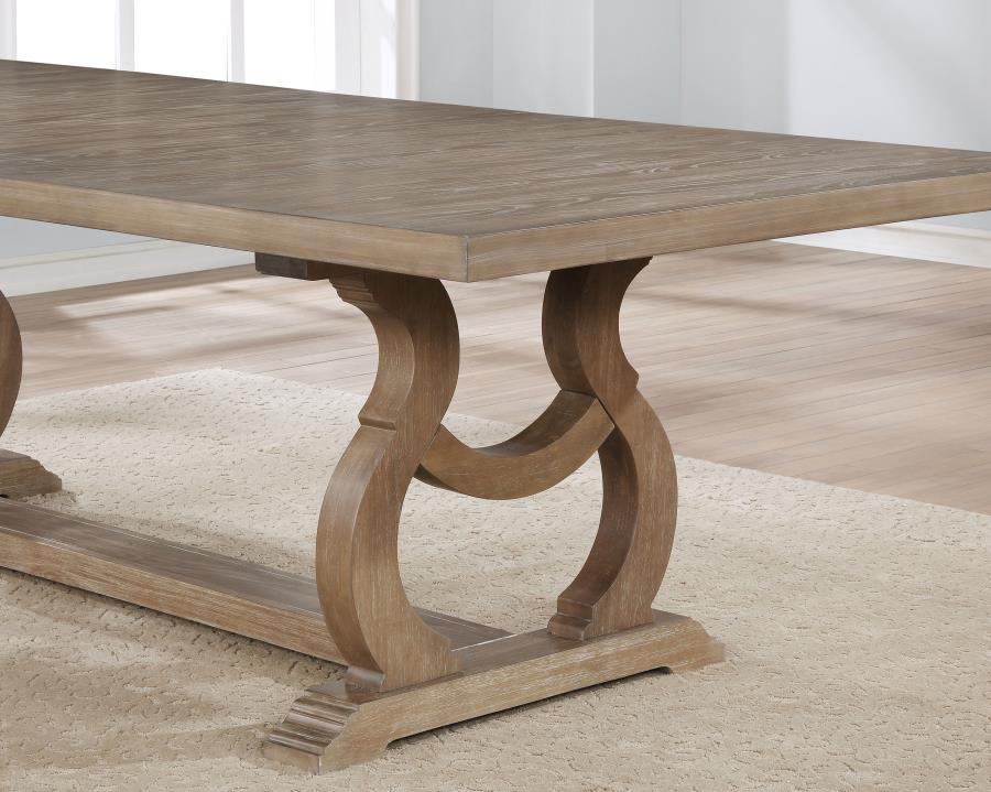 (image for) Brockway 104-inch Extension Leaf Dining Table Barley Brown