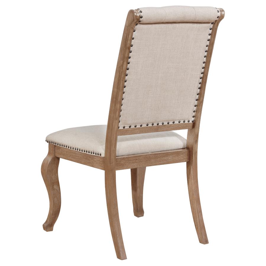 (image for) Brockway Upholstered Dining Chair Barley Brown (Set of 2)