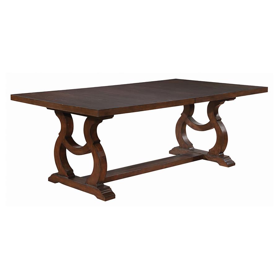 (image for) Brockway 104-inch Extension Leaf Dining Table Antique Java