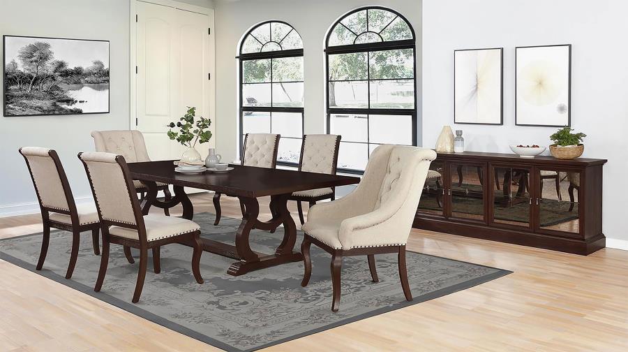 (image for) Brockway 104-inch Extension Leaf Dining Table Antique Java