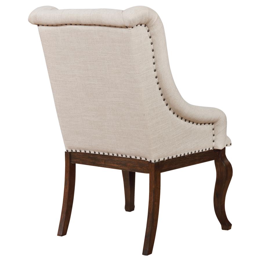 (image for) Brockway Upholstered Arm Chair Barley Java (Set of 2)