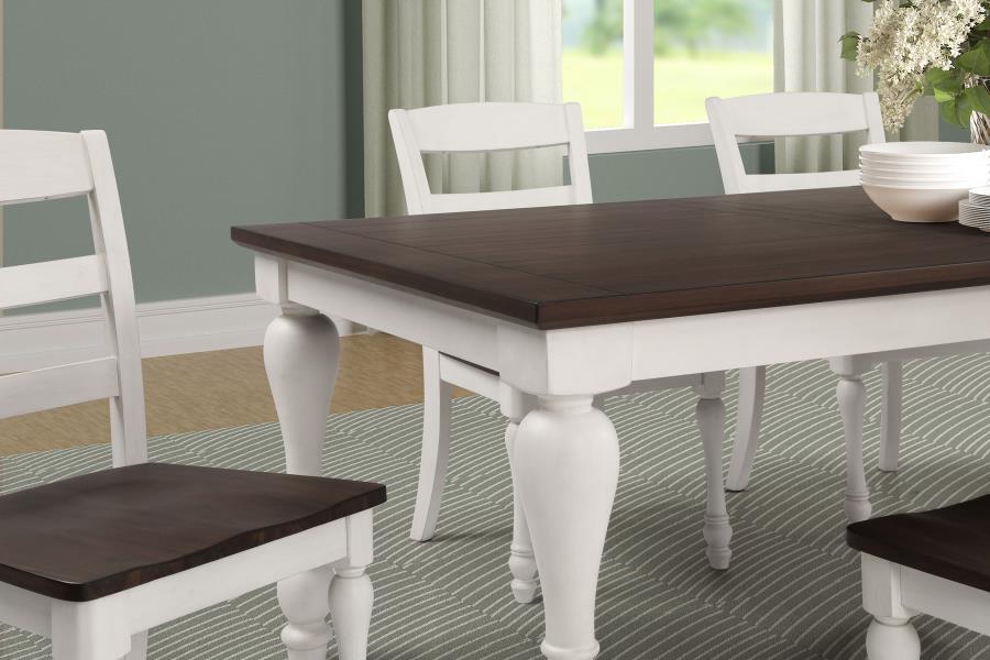 (image for) Madelyn 5-piece Rectangular Dining Table Set Coastal White