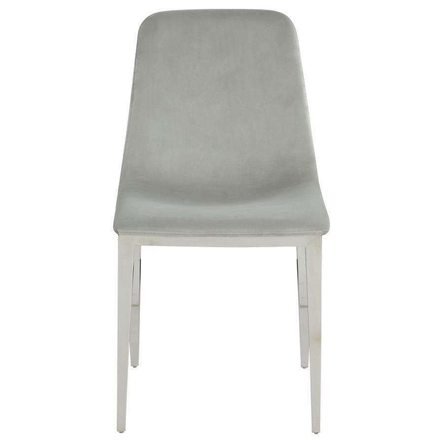 (image for) Irene Upholstered Dining Side Chair Light Grey (Set of 4)