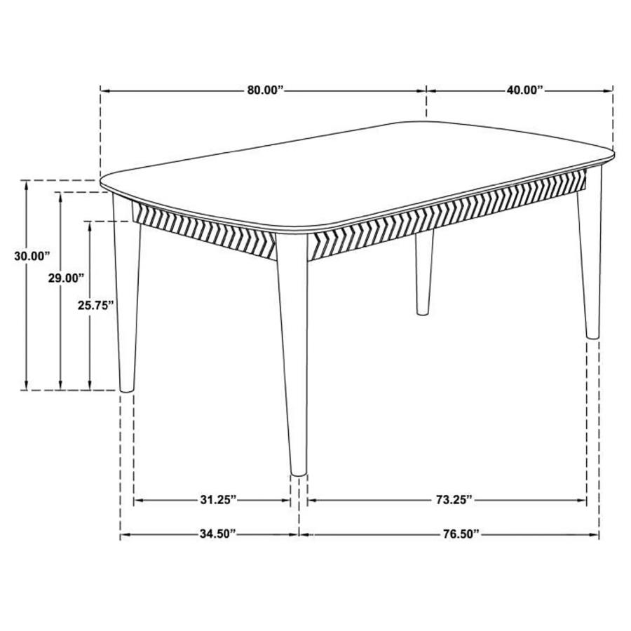 (image for) Partridge 5-piece Dining Set Natural Sheesham and Camel