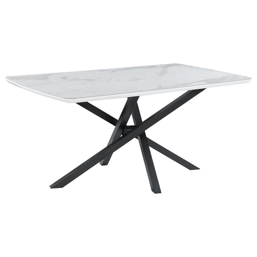 (image for) Paulita 63-inch Ceramic Dining Table White Ceramic