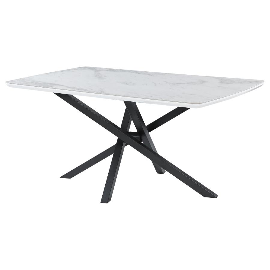 (image for) Paulita 63-inch Ceramic Dining Table White Ceramic