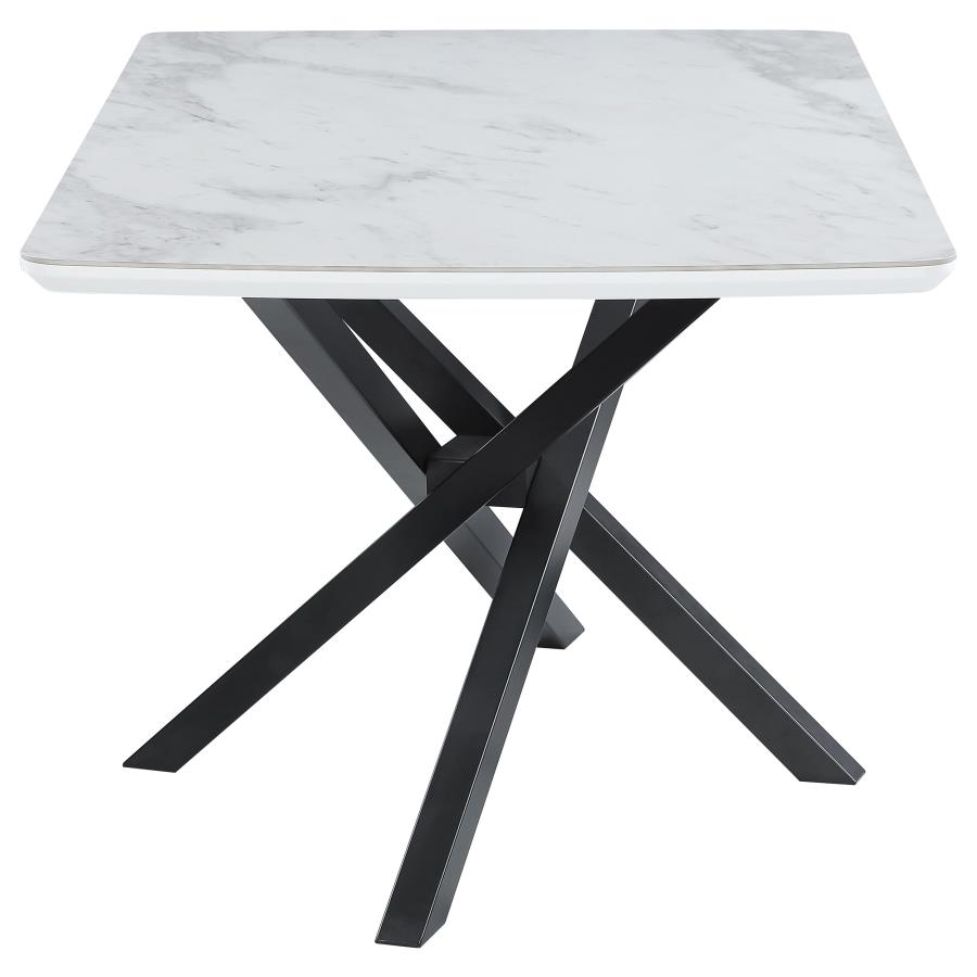 (image for) Paulita 63-inch Ceramic Dining Table White Ceramic