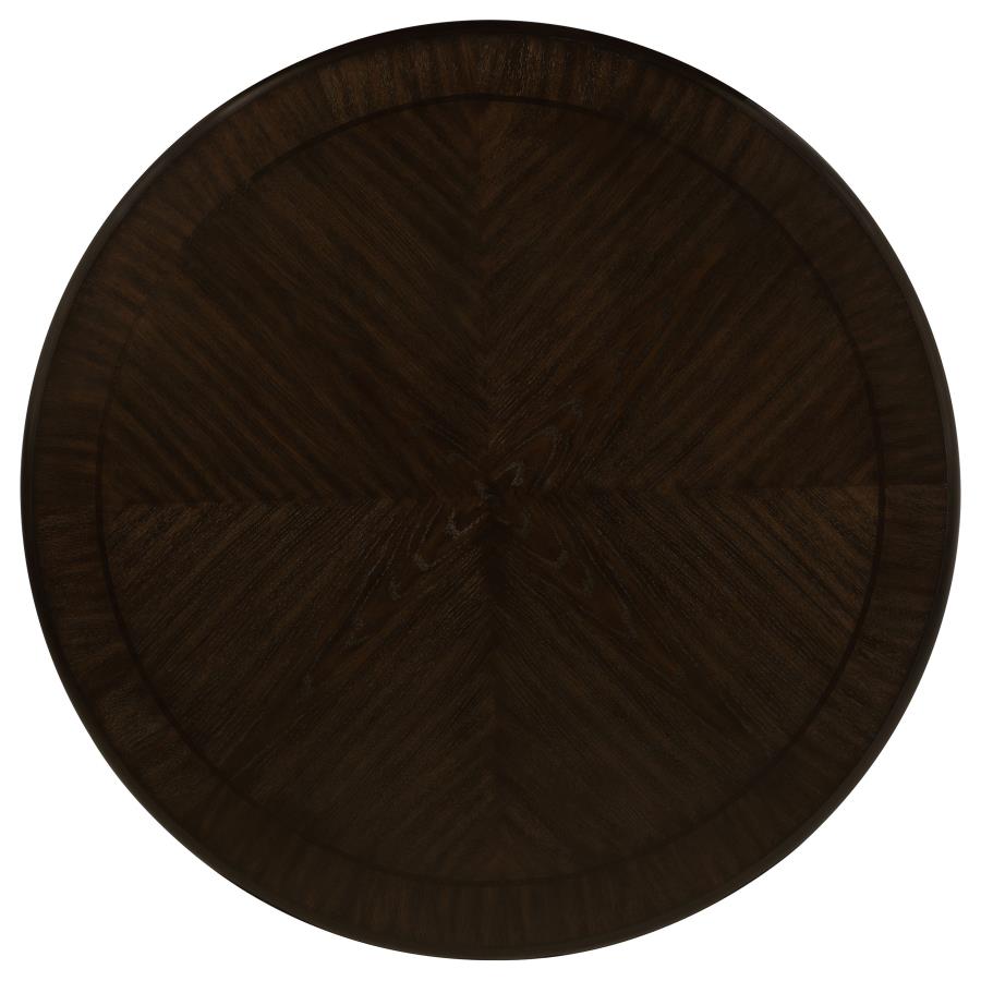 (image for) Twyla 60-inch Round Dining Table with Drawer Dark Cocoa