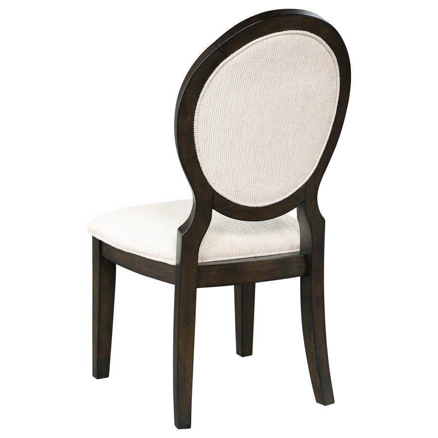 (image for) Twyla Oval Back Dining Side Chair Dark Cocoa (Set of 2)