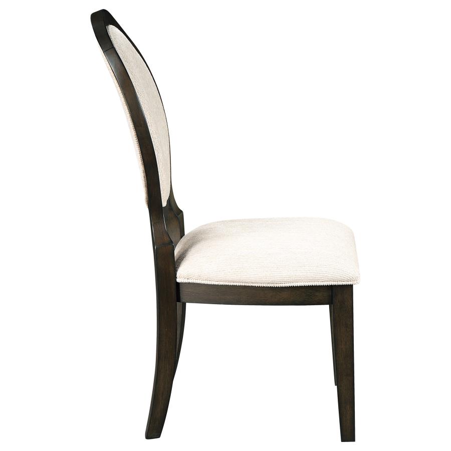 (image for) Twyla Oval Back Dining Side Chair Dark Cocoa (Set of 2)