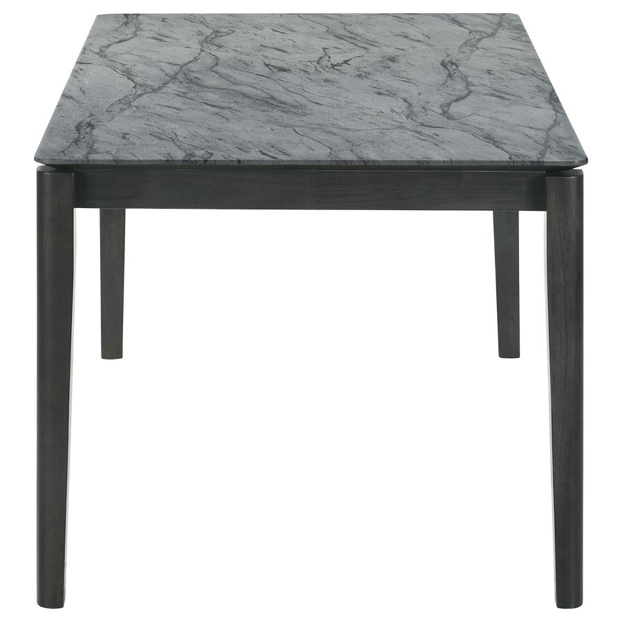 (image for) Stevie Rectangular 63-inch Faux Marble Dining Table Grey