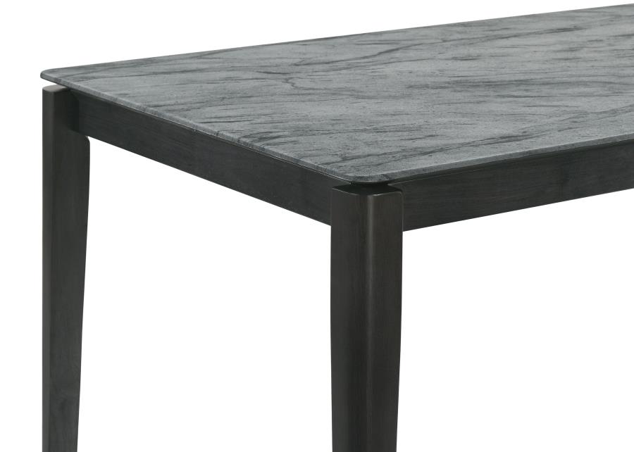 (image for) Stevie Rectangular 63-inch Faux Marble Dining Table Grey