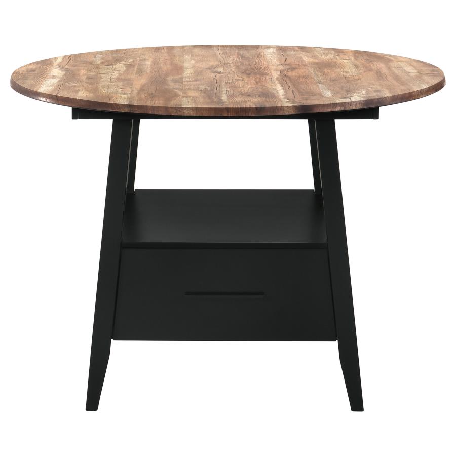 (image for) Gibson Round 50-inch Counter Height Dining Table Yukon Oak