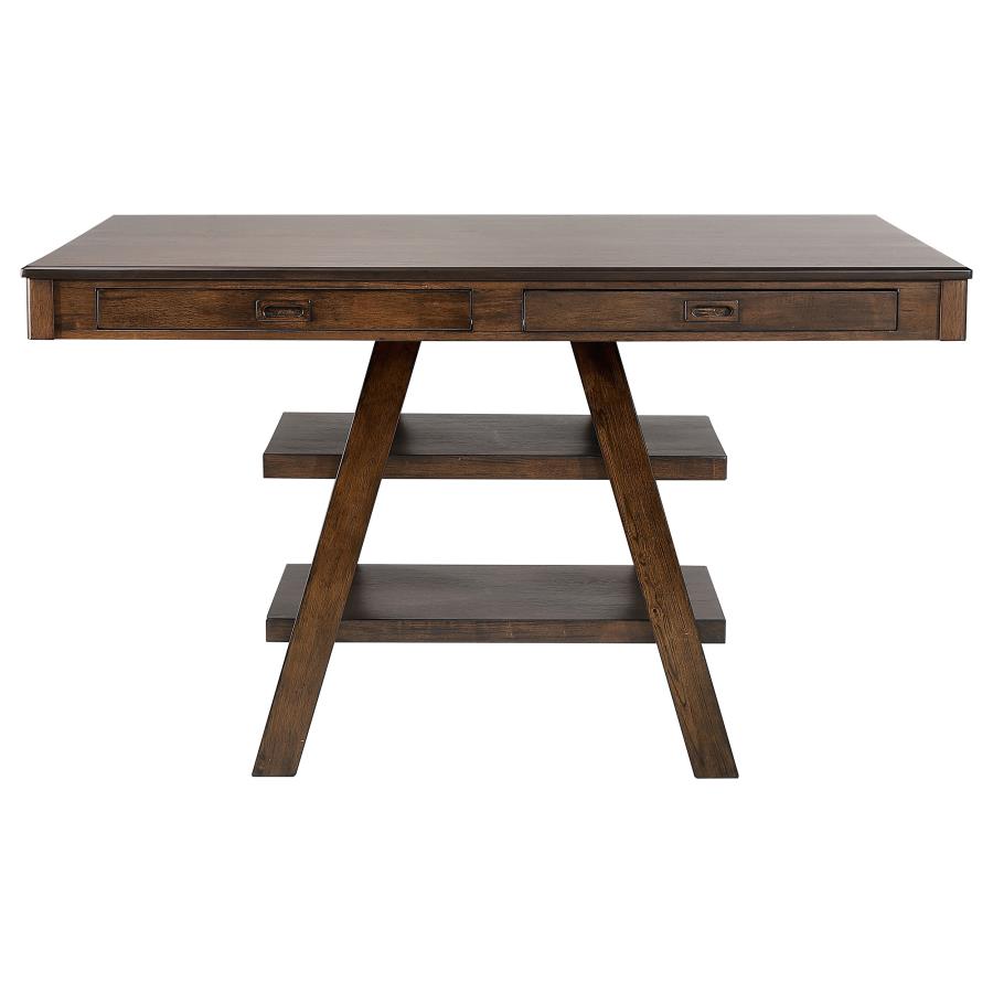 (image for) Dewey Rectangular 60-inch Counter Height Dining Table Walnut