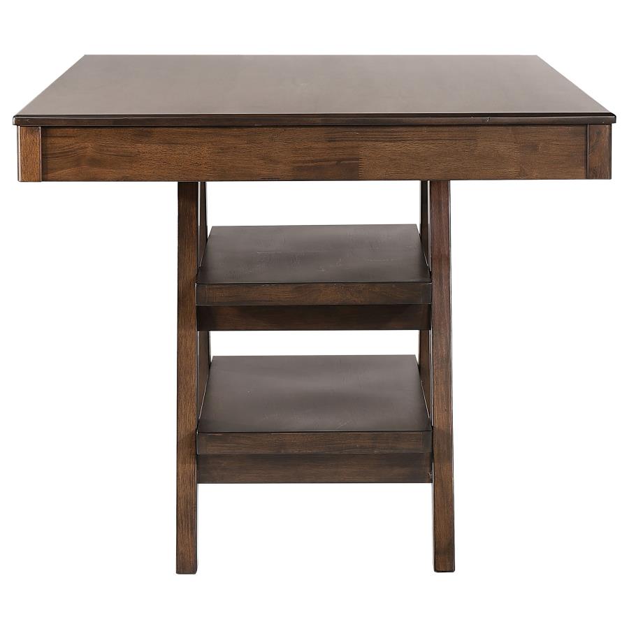 (image for) Dewey Rectangular 60-inch Counter Height Dining Table Walnut