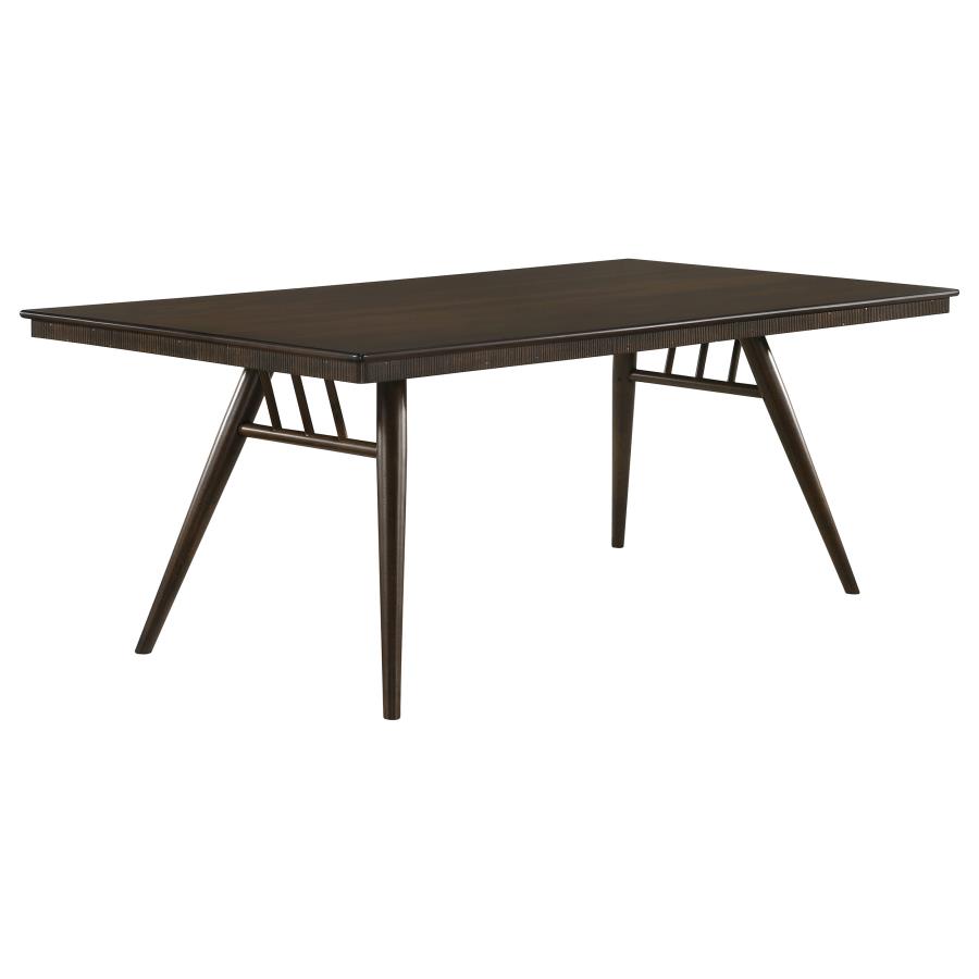 (image for) Wes Rectangular 80-inch Wood Dining Table Dark Walnut - Click Image to Close