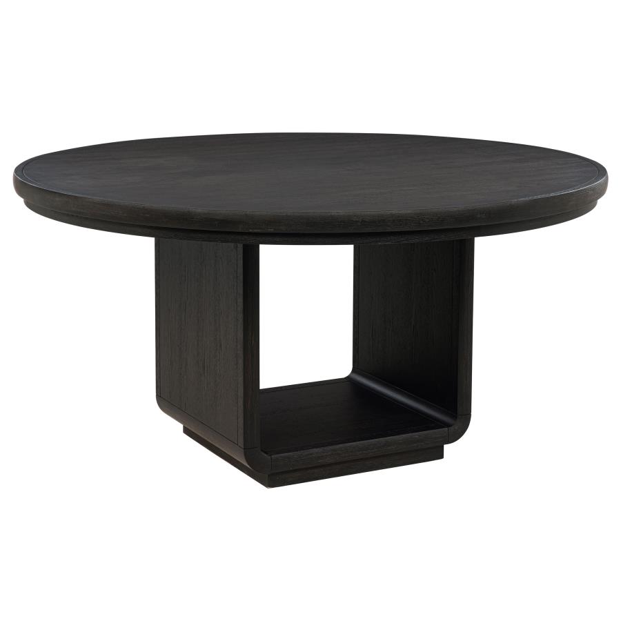 (image for) Leandro 60-inch Round Dining Table Burnished Black