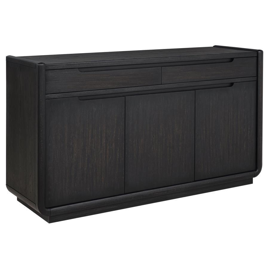 (image for) Leandro 2-drawer Dining Sideboard Server Burnished Black