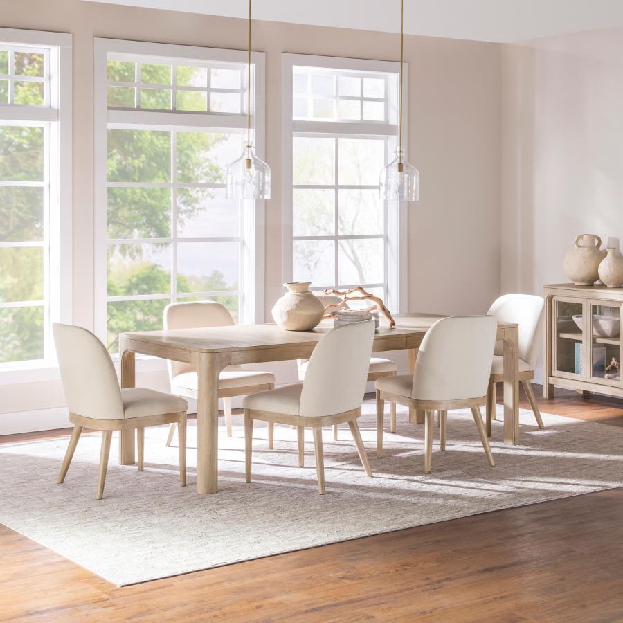 (image for) Solano 7-piece Extension Table Dining Set Weathered Mango