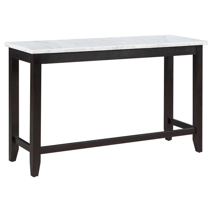 (image for) Toby 60-inch Marble Counter Dining Table Rustic Espresso