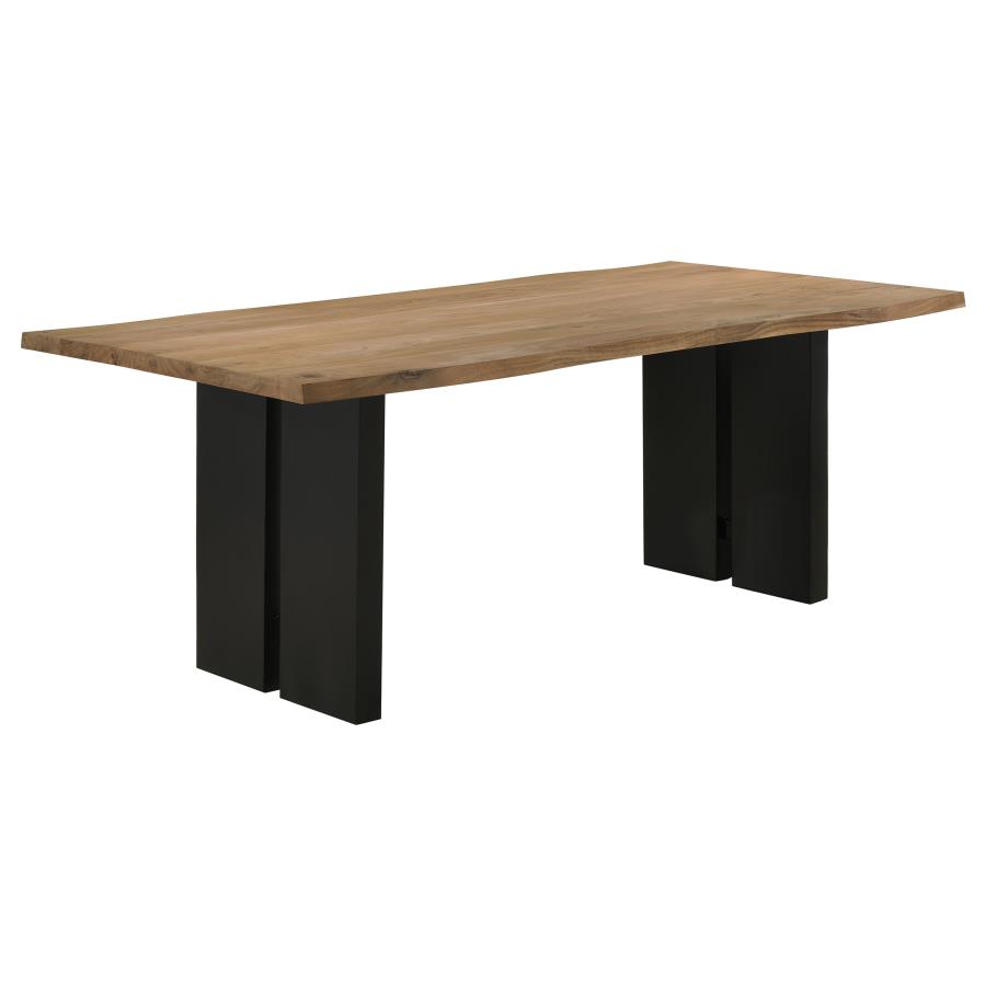 (image for) Bradshaw 80-inch Live Edge Wood Dining Table Natural Acacia - Click Image to Close