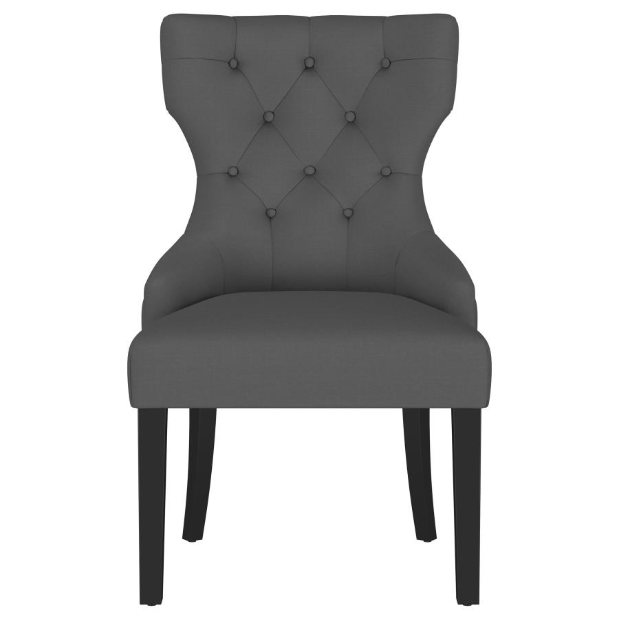 (image for) Baney Fabric Upholstered Dining Side Chair Grey and Black