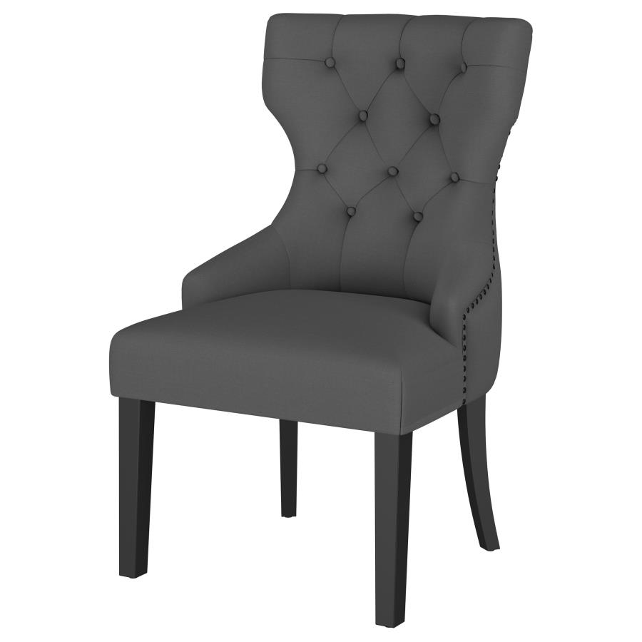 (image for) Baney Fabric Upholstered Dining Side Chair Grey and Black