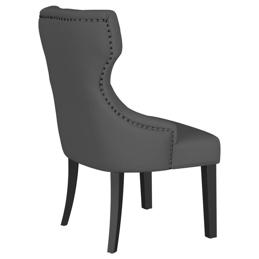 (image for) Baney Fabric Upholstered Dining Side Chair Grey and Black