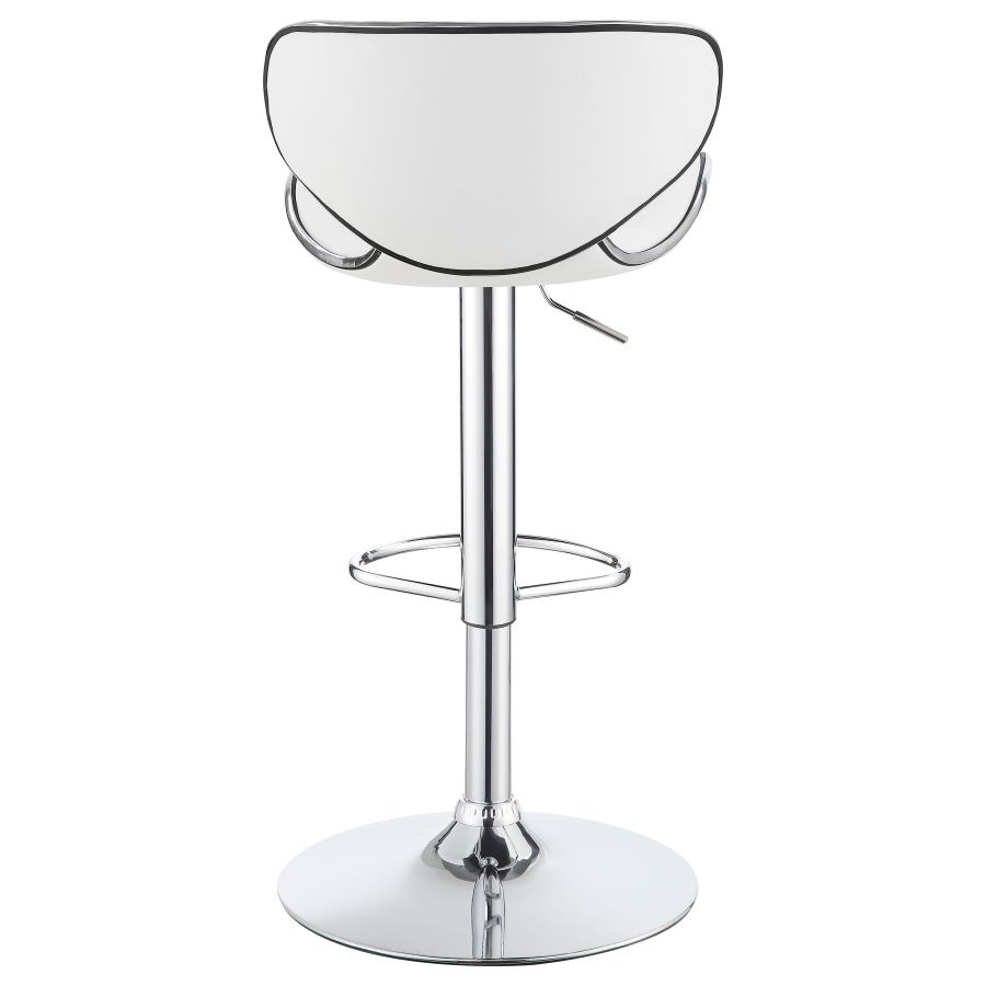 (image for) Edenton Upholstered Adjustable Bar Stool White (Set of 2)