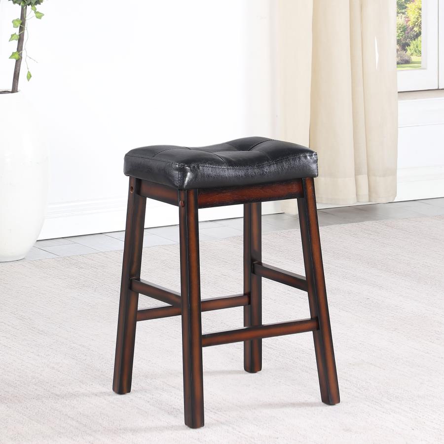 (image for) Donald Upholstered Counter Stool Cappuccino (Set of 2)