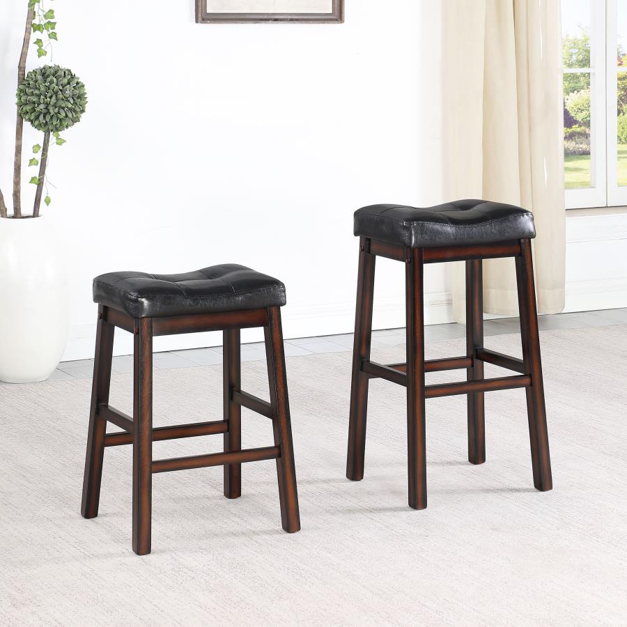 (image for) Donald Upholstered Bar Stool Cappuccino (Set of 2)