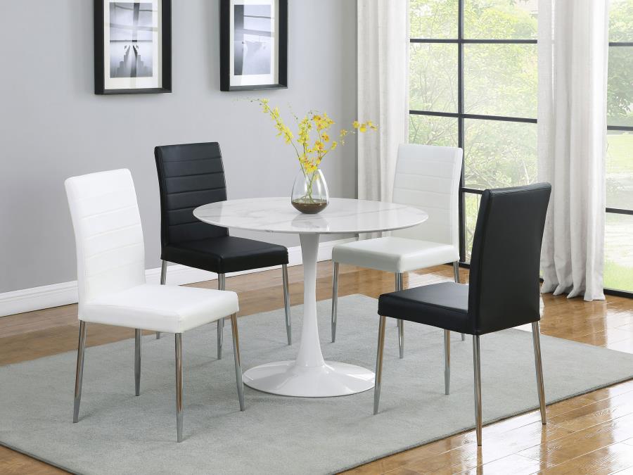 (image for) Maston Upholstered Dining Side Chair White (Set of 4)