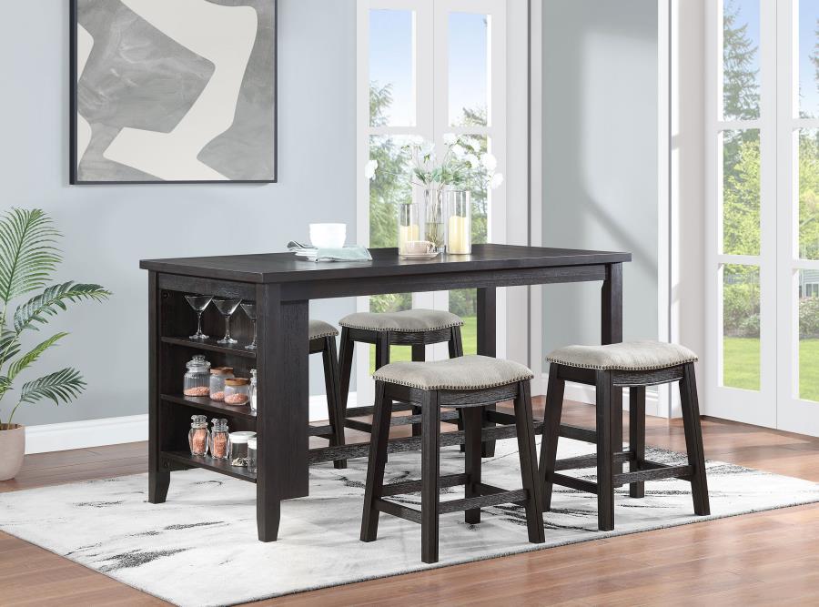 (image for) Elliston Backless Counter Stool Dark Grey (Set of 2)