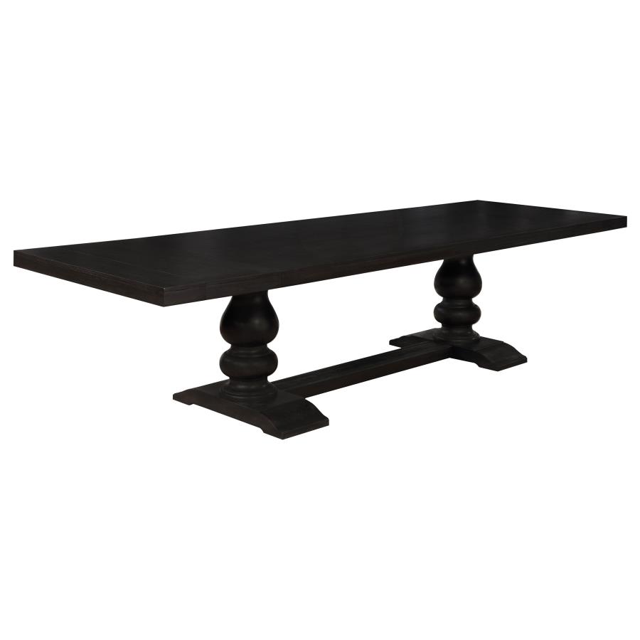 (image for) Phelps 5-piece Rectangular Dining Table Set Distressed Noir