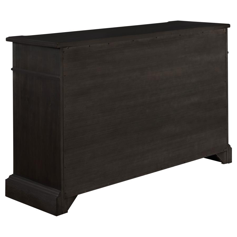 (image for) Phelps 2-door Sideboard Buffet Cabinet Distressed Noir