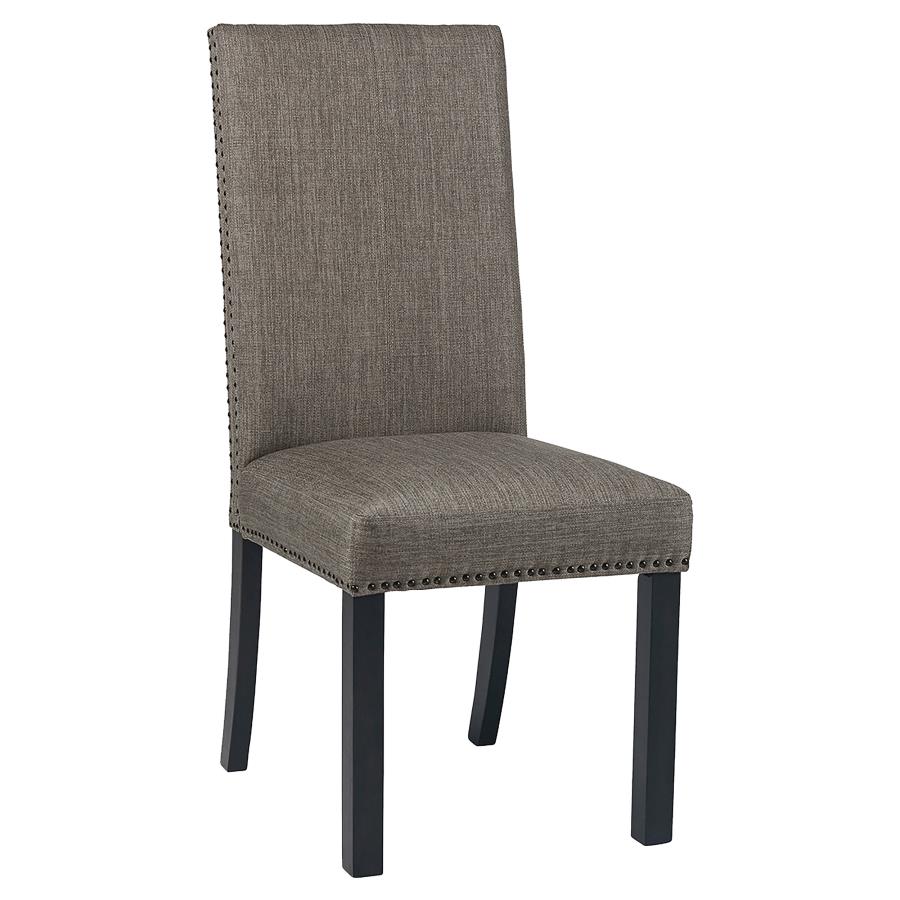 (image for) Hubbard Fabric Upholstered Dining Side Chair Grey (Set of 2)