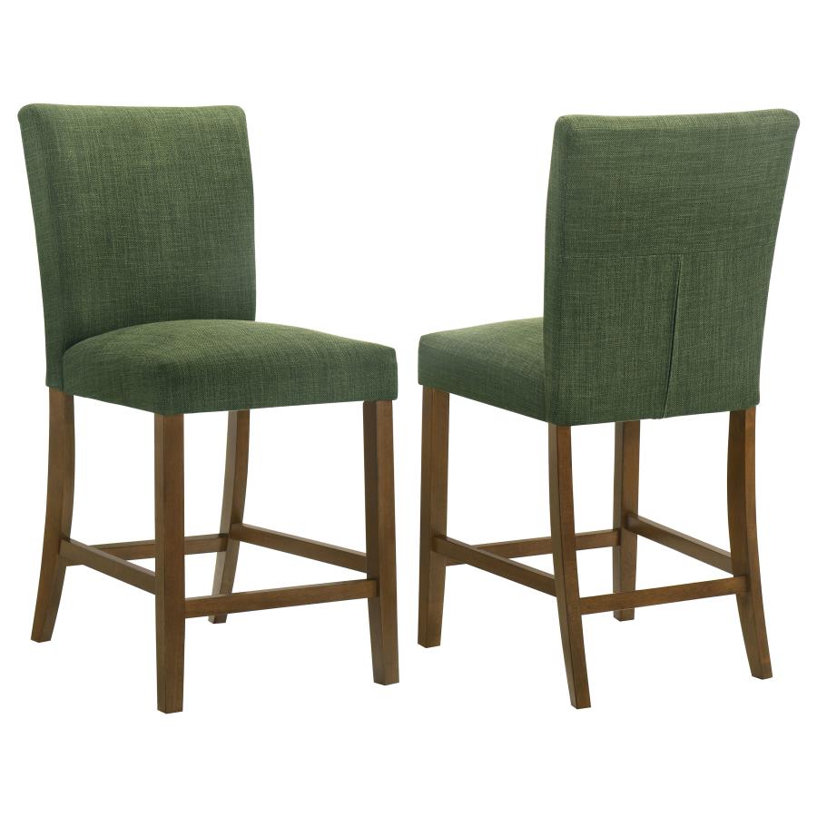 (image for) Paxton Upholstered Counter Height Dining Chair Green (Set of 2)