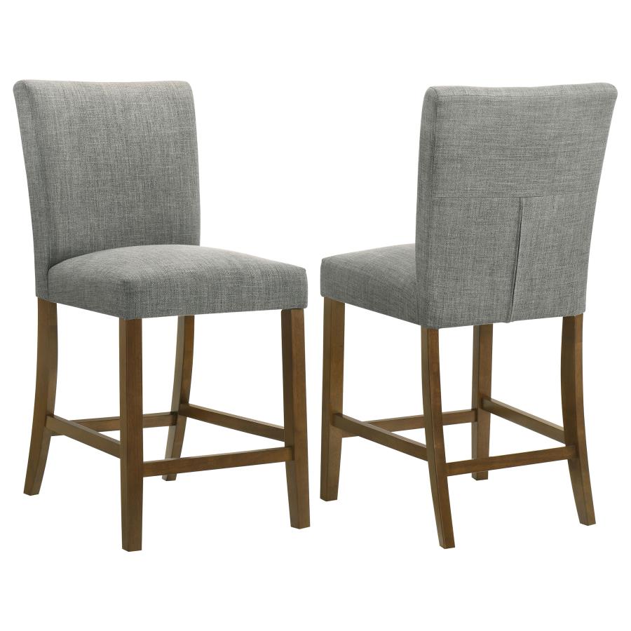 (image for) Paxton Upholstered Counter Height Dining Chair Grey (Set of 2)