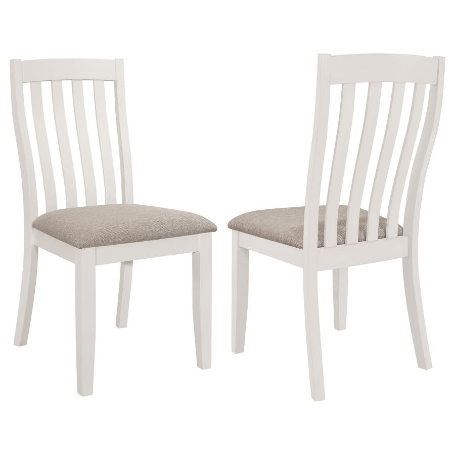 (image for) Nogales Wood Dining Side Chair Off White (Set of 2)