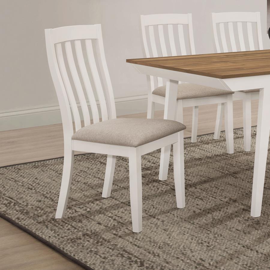 (image for) Nogales Wood Dining Side Chair Off White (Set of 2)