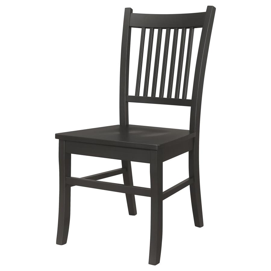 (image for) Marbrisa Wood Dining Side Chair Matte Black (Set of 2)