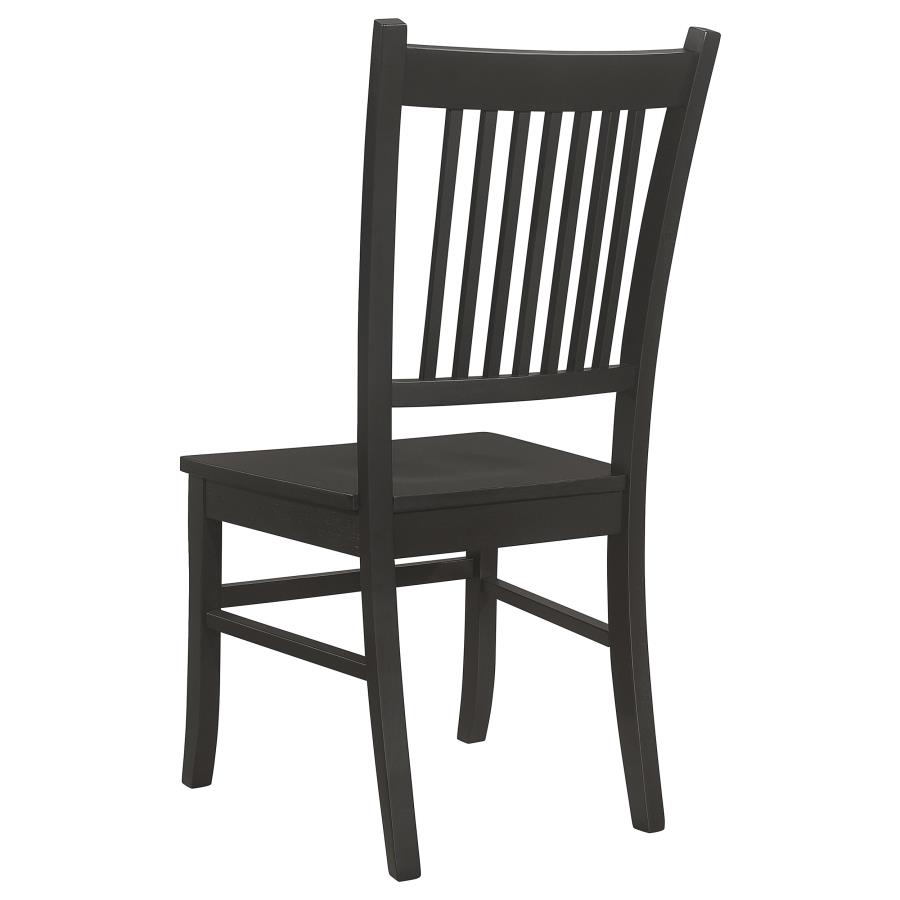 (image for) Marbrisa Wood Dining Side Chair Matte Black (Set of 2)