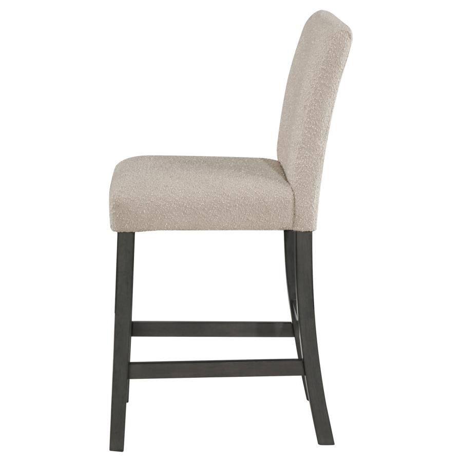 (image for) Alba Boucle Upholstered Counter Chair Beige (Set of 2)