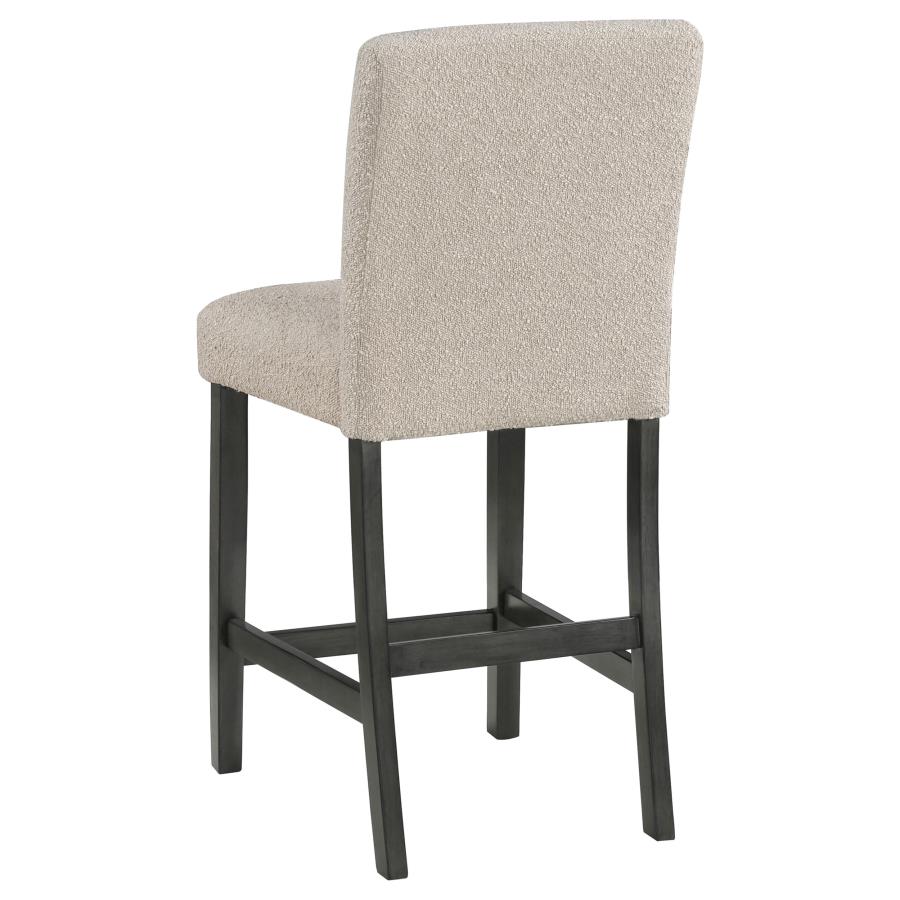 (image for) Alba Boucle Upholstered Counter Chair Beige (Set of 2)