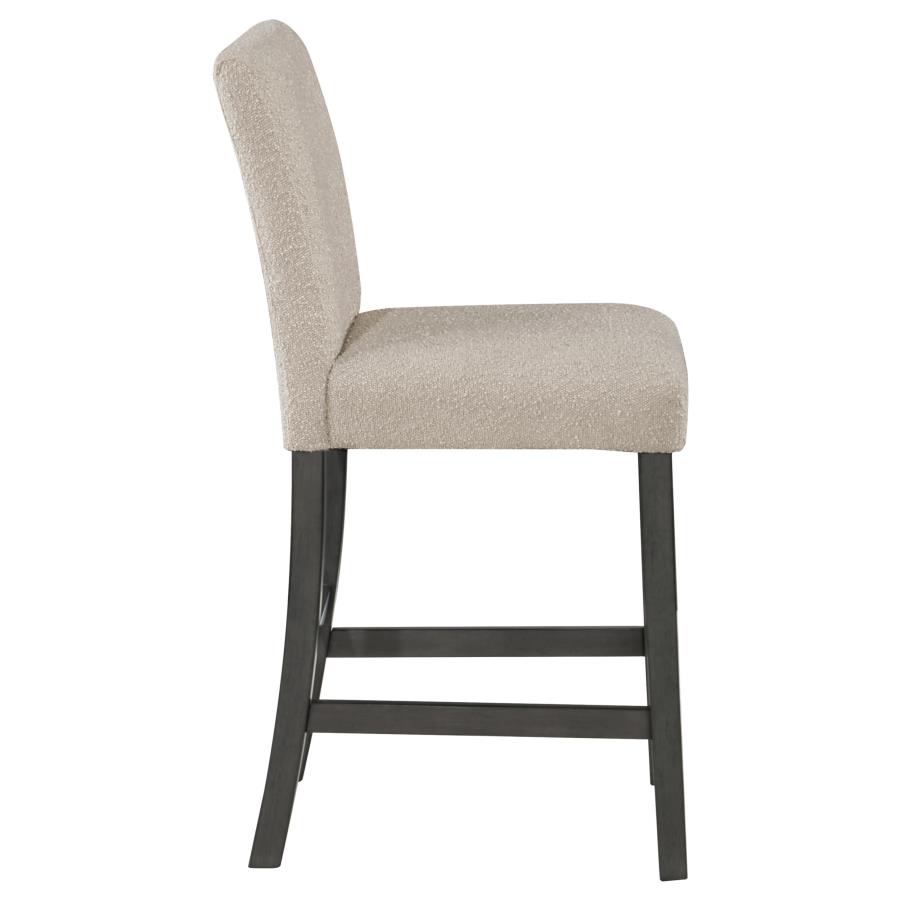 (image for) Alba Boucle Upholstered Counter Chair Beige (Set of 2)