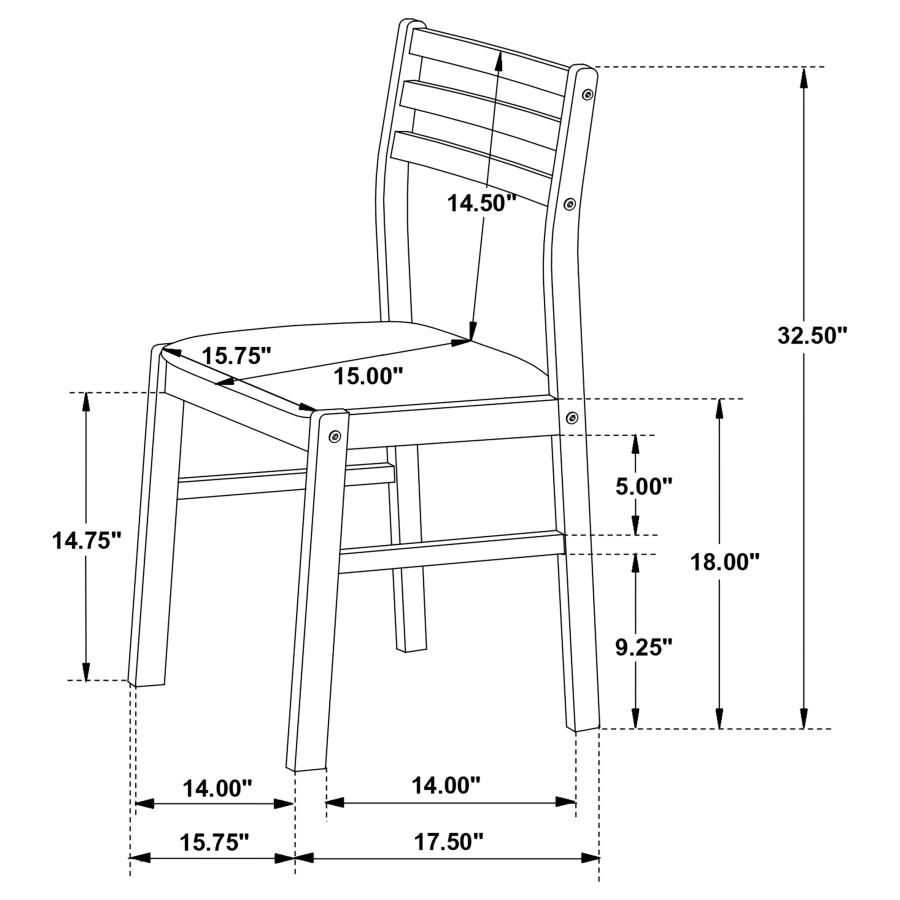 (image for) Bucknell 3-piece Round Drop Leaf Dining Table Set Cappuccino